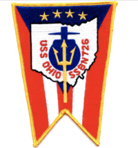 5.5&quot; Uss Navy SSBN-726 Ohio Embroidered Patch - £24.12 GBP
