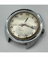 Vintage Timex Electric Quartz Watch Men Silver Water Resistant ~For Part... - $37.93 CAD