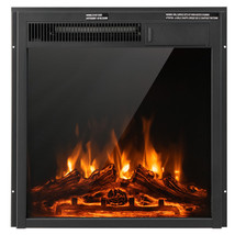 22.5&quot; Electric place Heater Inserts Recessed Ultra Thin Log Flame 1500W - £210.73 GBP