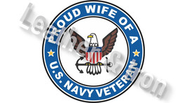 New Proud US Navy Veteran Wife Design Checkbook Cover - £7.82 GBP