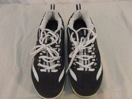 ADULT WOMEN&#39;S sz8 SKECHERS BLUE WHITE SHAPE-UPS WALKING SHOES LACE UP NM... - $20.32