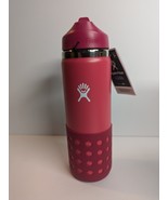 Hydro Flask Kids Wide Mouth Straw LID and Boot 59l ml / 20 oz Snapper Br... - $724.26 MXN