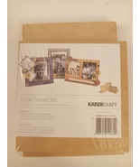 Kaiser Craft Triple Frame Set SB2062 Ready To Assemble And Decorate New ... - £11.76 GBP