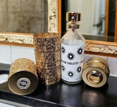 Vintage Caron BELLODGIA Eau De Toilette Refillable Gold Spray Canister E... - $60.87