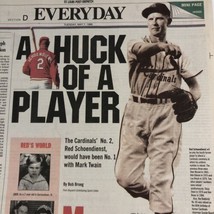 Vintage Red Schoendienst Cardinals Baseball Special News article a Legend - £12.06 GBP