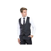 Men 3pc European Vested Suit WESSI by J.VALINTIN Extra Slim Fit JV28 black gray image 5