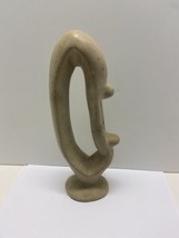 Vintage Kenya Soapstone Strength 11 inch Sculpture Figurine Chips - $24.63