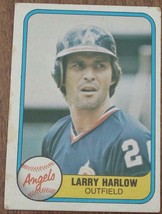 Larry Harlow, Angels,  1981 #289 Fleer Baseball Card, GOOD CONDITION - $2.96