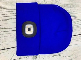 LED Beanie Hat With Light USB Rechargeable Hands Free Headlamp Adjustabl... - £18.65 GBP