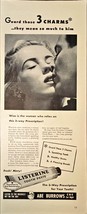 Listerine Toothpaste tube couple Guard those 3 Charms -1948 Vintage Prin... - $138.60 MXN