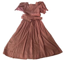 Handmade 1980&#39;s 1990&#39;s Rose Pink Floral Dress - £31.10 GBP