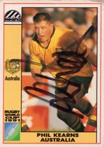 Phil Kearns Australia Hand Signed Rugby 1991 World Cup Card Photo - £7.97 GBP