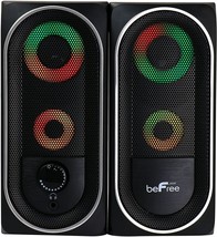 beFree 2.0 Computer Gaming Speakers BFS-06 for Desk Shelf w Color LED Lights - £33.71 GBP