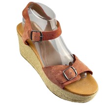 LUCKY BRAND Shoes Wedge Platform Blush Suede Leather Women&#39;s Size 10M - £21.14 GBP