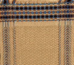 Artisan Handwoven Mini Rug/Table Mat 8&quot;x10&quot; Beige Multi South West #4, Cotton - £67.56 GBP
