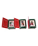 Ganz Thimble Gallery Thimbles Lot 3 Pewter Enamel Santa Stocking Christmas - $46.54