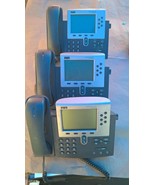 Lot of 3 Cisco 7960G IP Phones CP-7960 G VOIP SIP Phone - $128.63 CAD