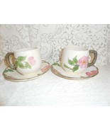 Franciscan Desert Rose:  2 Cups and Saucers. Made in England and USA - $39.35