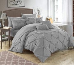 Chic Home Hannah 10 Piece Bedding Comforter Set KING - £119.43 GBP