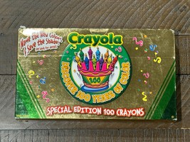 Crayola 100 Years Of Color Special Edition Gold Box Set 100 Crayons - 2002 - $20.57