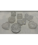 8pc Artmark Lead Crystal Candy Butterflies, Hearts, Covered Candy Dish M... - €17,89 EUR