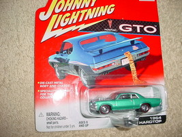 JOHNNY LIGHTNING GTO 1964 HARDTOP BLUE-GREEN FREE USA SHIP - $11.29