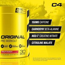 Cellucor C4 Original Pre Workout Powder Fruit Punch | Vitamin C for Immu... - $79.73