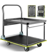 Keoslpy 2-Tier Foldable Push Cart Dolly, 700LB Heavy Duty Platform with ... - $1,642.36 MXN