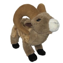 Wild Republic Brown Big Horn Sheep Mountain Plush Stuffed Animal 2015 12.25&quot; - £14.71 GBP