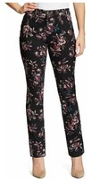 New Bandolino Women&#39;s Amy Modern Straight Leg Jean Pants Black Floral Size 8 - £23.29 GBP