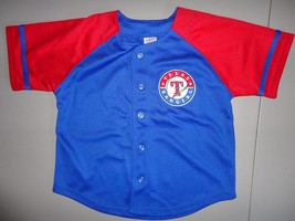 RARE SEWN Texas Rangers 12 Alfonso Soriano MLB Baseball Polyester Jersey Youth 7 - $24.59