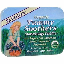 NEW St. Claire&#39;s Organics Organic Tummy Soothers Aromatherapy Pastilles 1.44 oz - £7.43 GBP