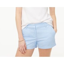 J CREW Womens Size 2 Light Blue Chino Shorts Casual Summer Soft Chambray... - $16.79