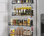 Magnetic Spice Rack for Refrigerator, 4 Pack Magnetic Fridge Shelf with ... - $33.50