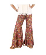 60&#39;s Hippie Groovy Flared Trousers Costume Pants Womens Bell Bottoms Med... - $564.31 MXN