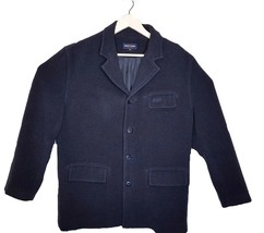 Joan Guess Wool Navy Peacoat Large 1980s Korea Fully Lined Unisex Size - £21.97 GBP
