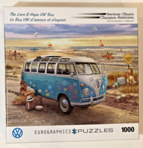 The Love &amp; Hope VW Bus 1963 Volkswagen T1 Samba Bus-Eurographics 1000 Puzzle - £8.75 GBP