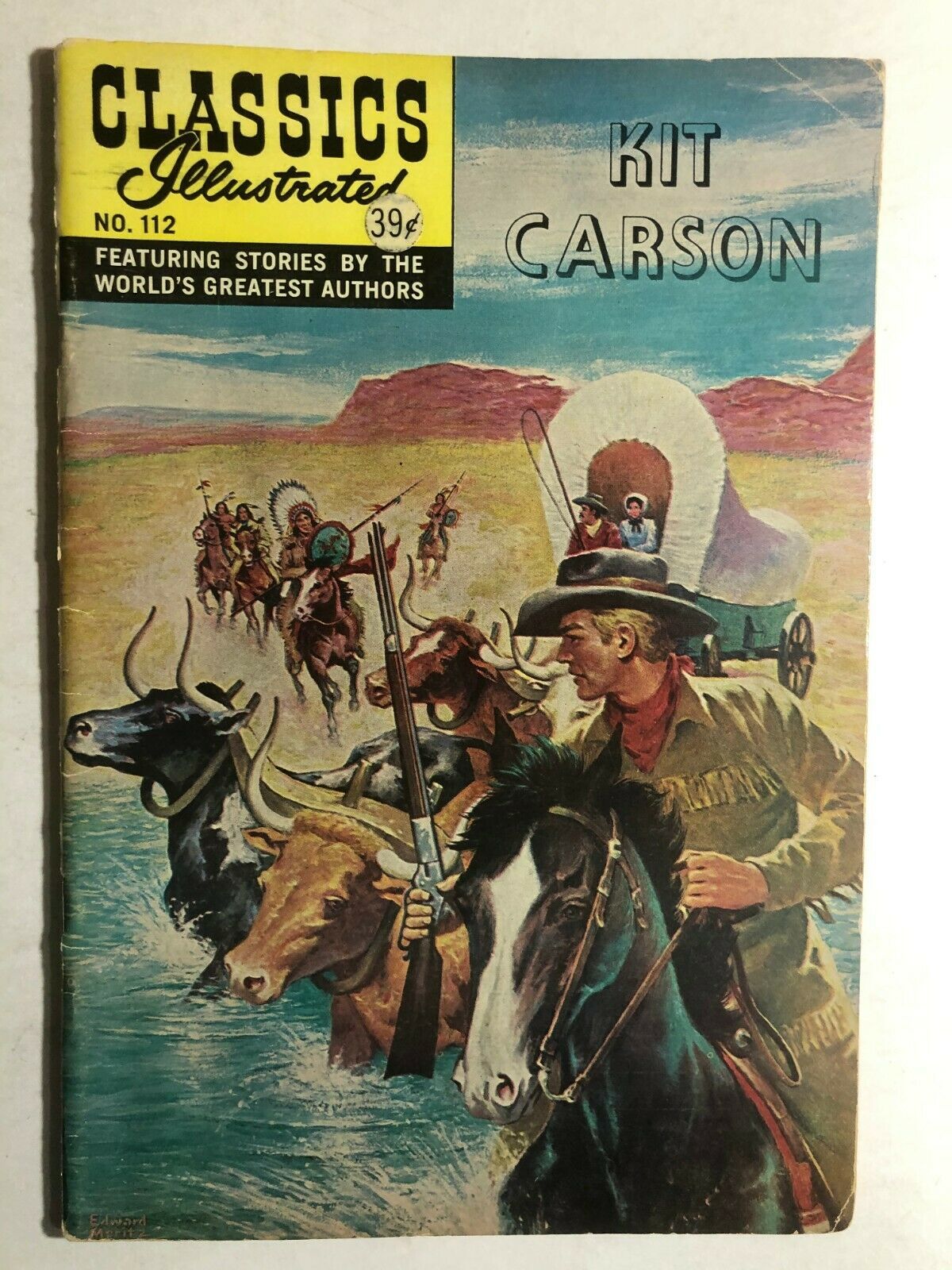 CLASSICS ILLUSTRATED #112 Kit Carson (HRN 166) stiff cover VG+ - $9.89