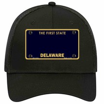 Delaware State Blank Novelty Black Mesh License Plate Hat - £23.17 GBP
