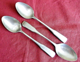 Reed & Barton Stainless Rebacraft 3 Oval Soup Spoons Bright Antique Pattern   - $8.90
