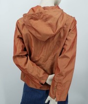 Chico&#39;s Short Jacket Women&#39;s Size 2 Medium Iridescent Orange Zip Front H... - $20.00