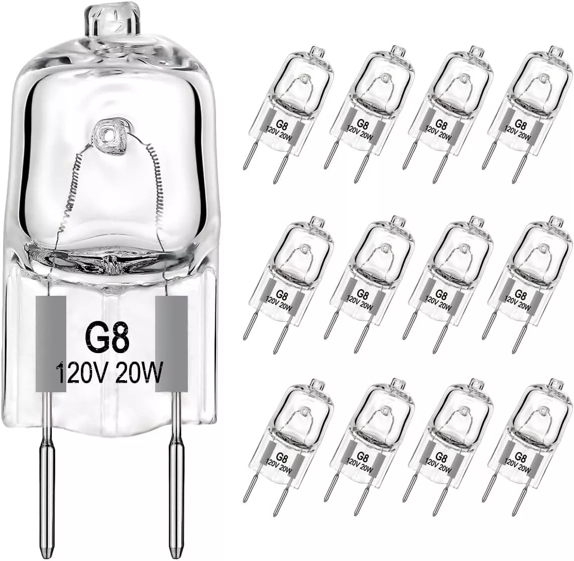 12 Pcs G8 Base JCD Type Light Bulb 120V 20W 20WATT Range Hood &amp; More Rep... - $7.99