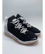Nike LeBron 18 Black White Gum CQ9283-007 Men’s Size 8 - £86.95 GBP
