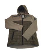 Hurley Mens LARGE WindProof 3 Layer Hooded Light Army Green Jacket Hoodie - $452.09 MXN