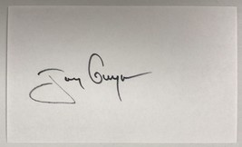 Tony Gwynn (d. 2014) Signed Autographed 3x5 Index Card - Baseball HOF - £23.69 GBP