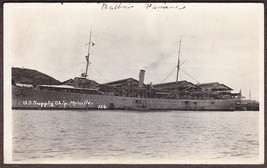 U.S.S. Melville (AD-2) in Panama RPPC ca. 1920s Real Photo Postcard #126 - £15.47 GBP