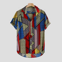 Hawaii Shirts Men Hip Hop Printing Shirts - £29.35 GBP