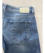 Diesel Men’s Larkee Denim Jeans 34x30 Wash 0888B Blue Distressed Straigh... - $49.47