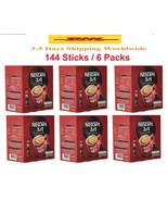 6 Box Nescafe 3 In 1 Original Mix Instant Coffee 144 Sticks x18 g Fast S... - £56.59 GBP