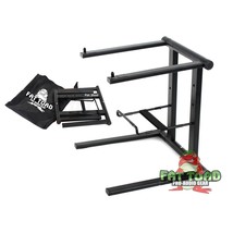 Folding DJ Laptop Stand with Sub-tray Shelf by FAT TOAD - Pro Audio Computer Tab - £19.57 GBP